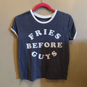 Mighty Fine Dark Gray T-Shirt with White Accents